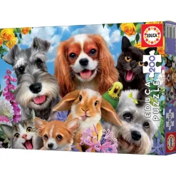 EDUCA BORRAS Educa Borrás - Selfie de mascotas - Puzzle 200 piezas* Juegos Y Puzzles