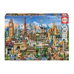 EDUCA Borrás - Símbolos de Europa - Puzzle 2000 piezas