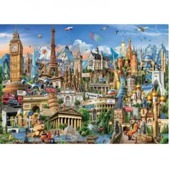 EDUCA Borrás - Símbolos de Europa - Puzzle 2000 piezas