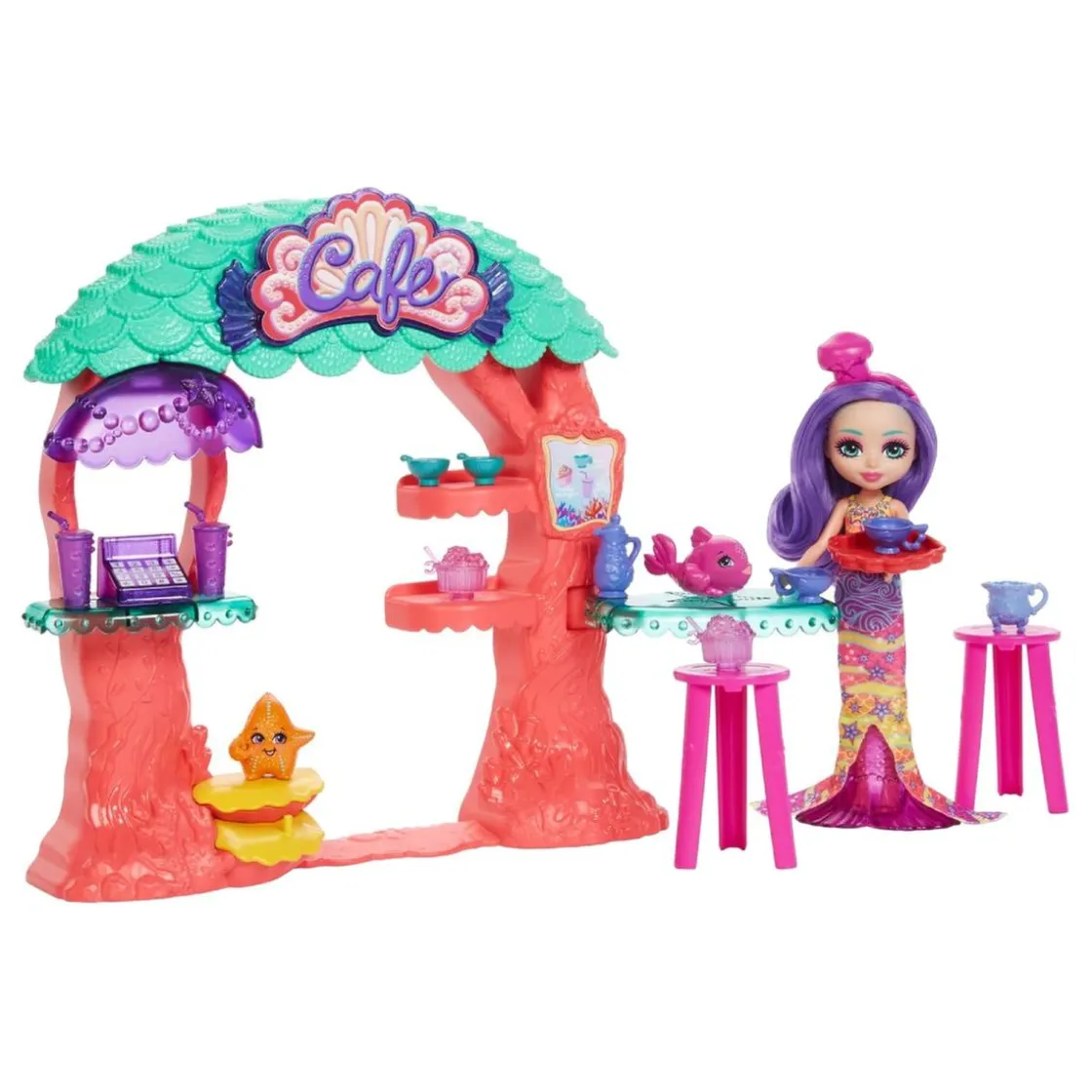 BARBIE Enchantimals - Cafetería submarina* Muñecas