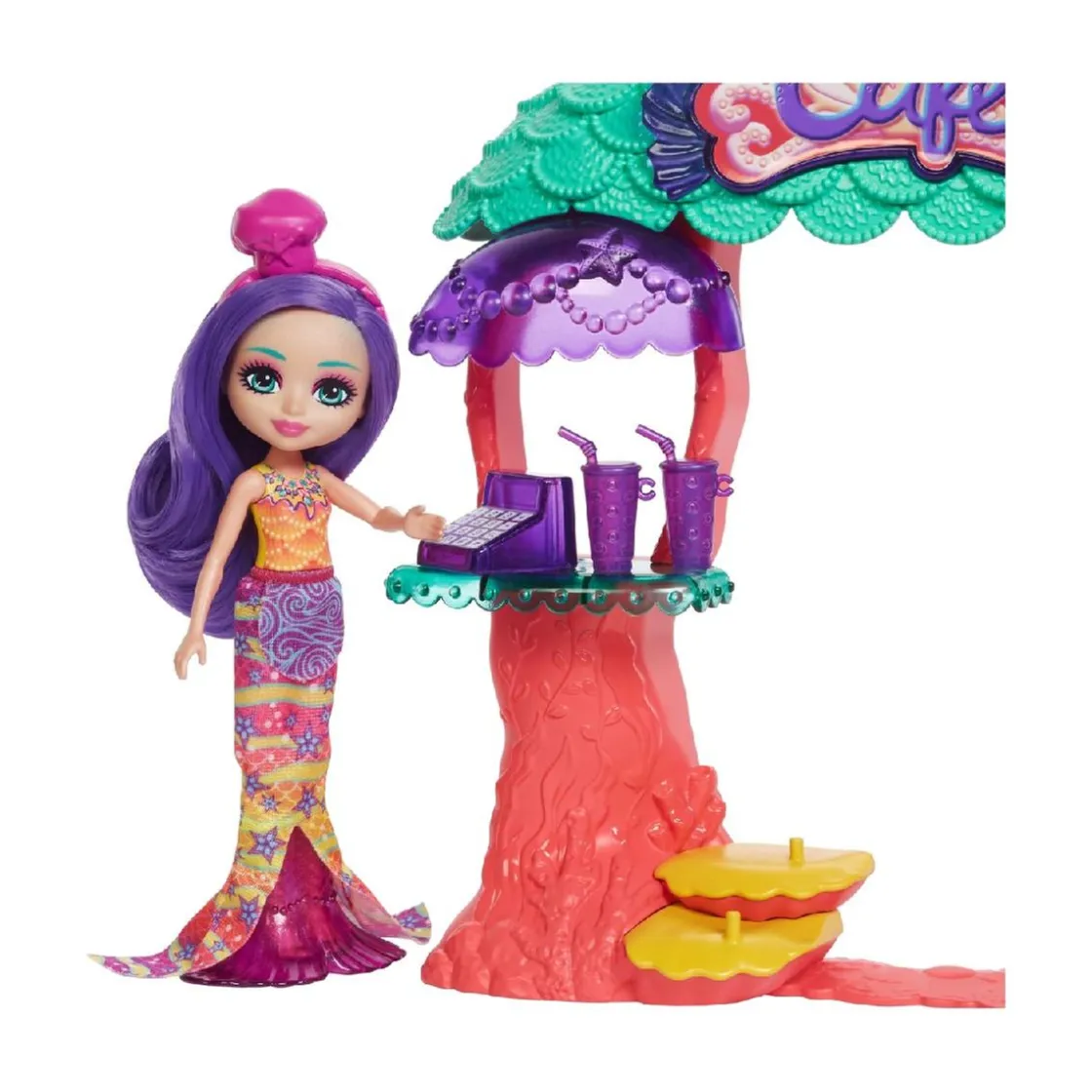 BARBIE Enchantimals - Cafetería submarina* Muñecas