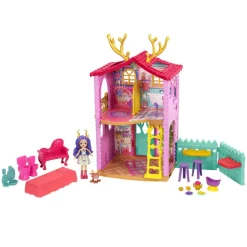 BARBIE Enchantimals - muñeca Danessa Deer con casa de ciervos