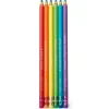 TOYS "R" US Energía - Juego de 6 lápices HB arco iris con frases inspiracionales y goma en la base ㅤ* Estilo De Vida