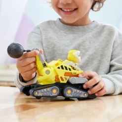 SPIN MASTER Energía - Patrulla Canina - Camión de construcción de juguete con figura de acción, luces y sonidos ㅤ