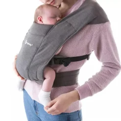 ERGOBABY - Mochila Portabebé Embrace Cotton Gris* Portabebés Y Bici·Portabebés Y Mochilas
