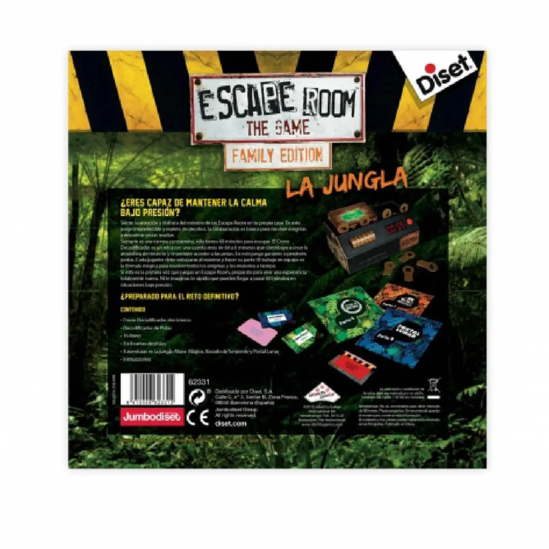 DISET Escape Room La Jungla - Juego de mesa* Friki Zone|Juegos Y Puzzles