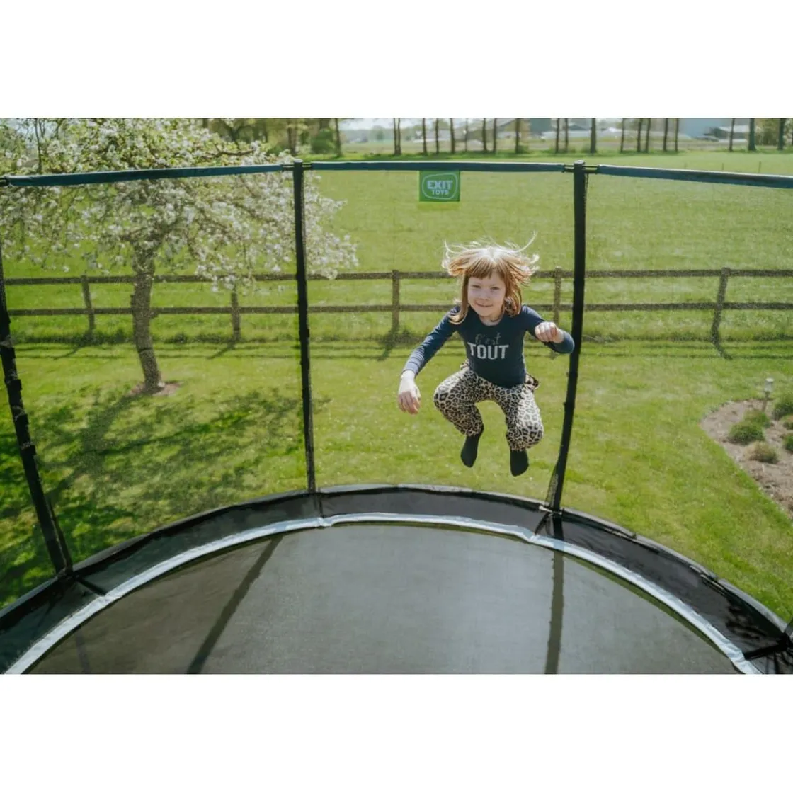 Exit Toys Exit - Cama elástica Allure Premium 366 cm verde