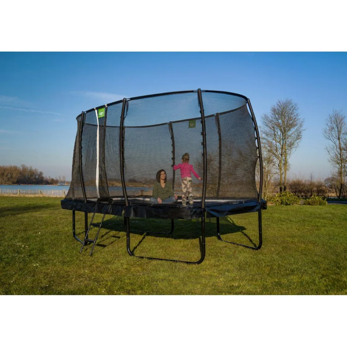 Exit Toys Exit - Cama elástica Allure Premium 244 x 427 cm negro