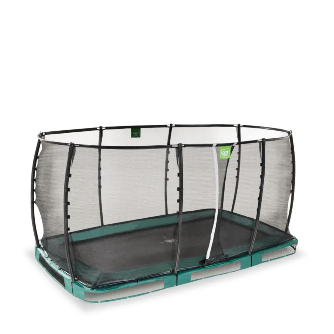 Exit Toys Exit - Cama elástica de suelo Allure Premium 244 x 427 cm verde