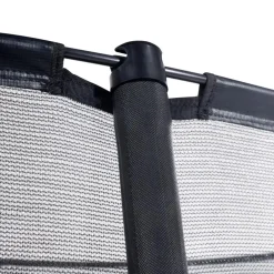 Exit Toys Exit - Cama elástica de suelo Dynamic 427 cm negro con red de seguridad