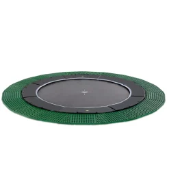 Exit Toys Exit - Cama elástica de suelo Dynamic 427 cm negro con perímetro de seguridad* Camas Elásticas