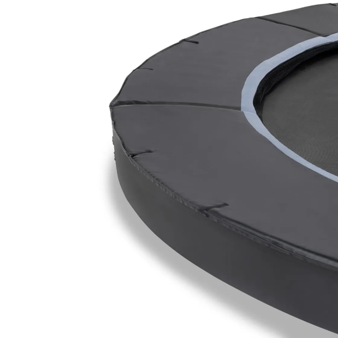 Exit Toys Exit - Cama elástica de suelo Dynamic 305 cm negro con perímetro de seguridad