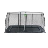 Exit Toys Exit - Cama elástica de suelo Dynamic 244 x 427 cm negro con red de seguridad