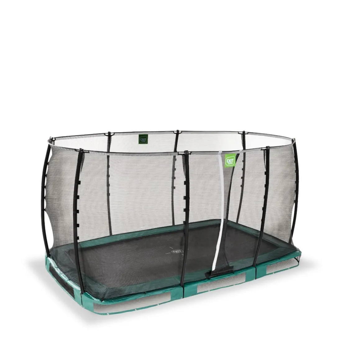 Exit Toys Exit - Cama elástica de suelo Allure Classic 214 x 366 cm verde