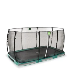 Exit Toys Exit - Cama elástica de suelo Allure Classic 244 x 427 cm verde* Camas Elásticas