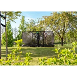 Exit Toys Exit - Cama elástica de suelo Allure Premium 214 x 366 cm negro