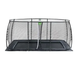 Exit Toys Exit - Cama elástica de suelo Dynamic 275 x 458 cm negro con red de seguridad* Camas Elásticas