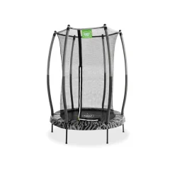 Exit Toys Exit - Cama elástica Junior Tiggy negro/gris con red de seguridad* Camas Elásticas