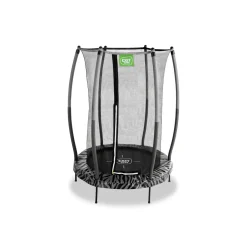 Exit Toys Exit - Cama elástica Junior Tiggy negro/gris con red de seguridad* Camas Elásticas