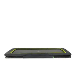 Exit Toys EXIT - Cama elástica rectangular con acolchado negro 244 cm* Camas Elásticas