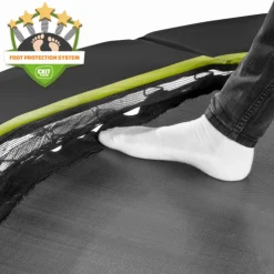 Exit Toys Exit - Cama elástica redonda con acolchado negro 244 cm