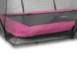 Exit Toys Exit - Cama elástica Silhouette rectangular de suelo rosa 244 cm* Camas Elásticas