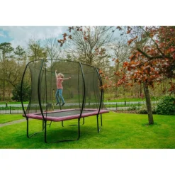 Exit Toys Exit - Cama elástica Silhouette rectangular rosa 214 cm