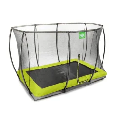 Exit Toys Exit - Cama elástica Silhouette rectangular de suelo verde 244 cm* Camas Elásticas