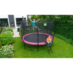 Exit Toys Exit - Cama elástica Silhouette redonda rosa 244 cm