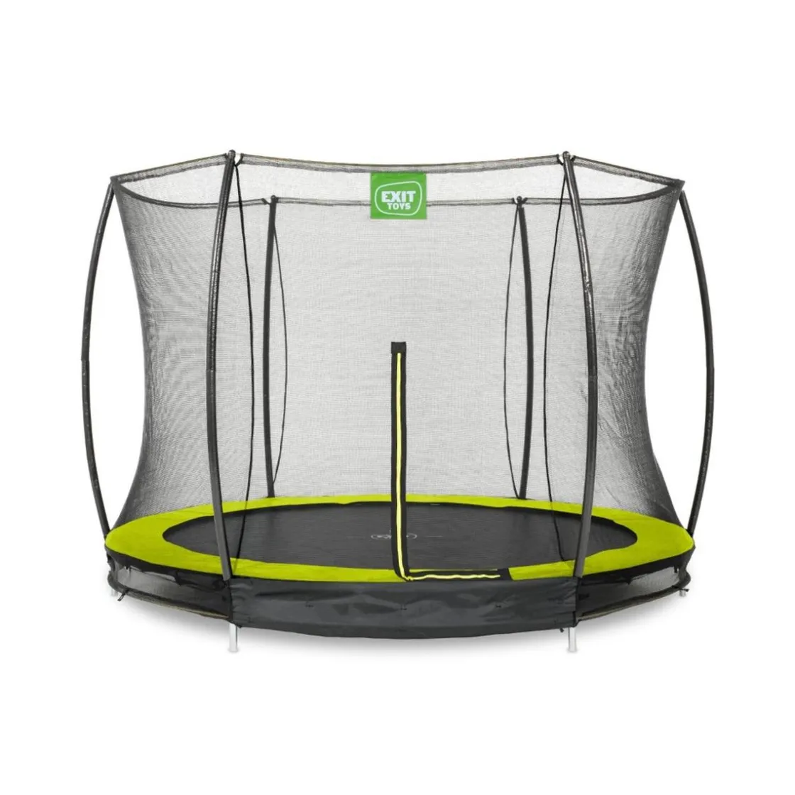 Exit Toys Exit - Cama elástica Silhouette redonda de suelo verde 244 cm* Camas Elásticas