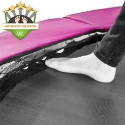 Exit Toys Exit - Cama elástica Silhouette rectangular rosa 153 cm* Camas Elásticas