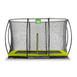 Exit Toys Exit - Cama elástica Silhouette rectangular de suelo verde 214 cm