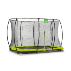 Exit Toys Exit - Cama elástica Silhouette rectangular de suelo verde 214 cm