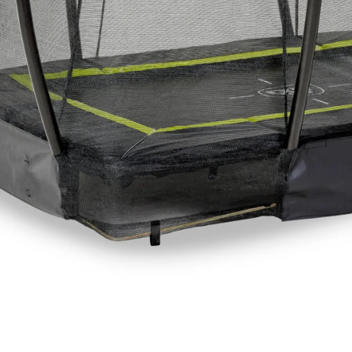 Exit Toys Exit - Cama elástica Silhouette rectangular de suelo 153 cm* Camas Elásticas