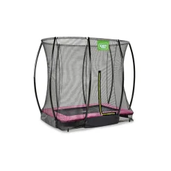 Exit Toys Exit - Cama elástica Silhouette rectangular de suelo rosa 153 cm