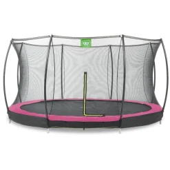 Exit Toys Exit - Cama elástica Silhouette redonda de suelo rosa 427 cm* Camas Elásticas