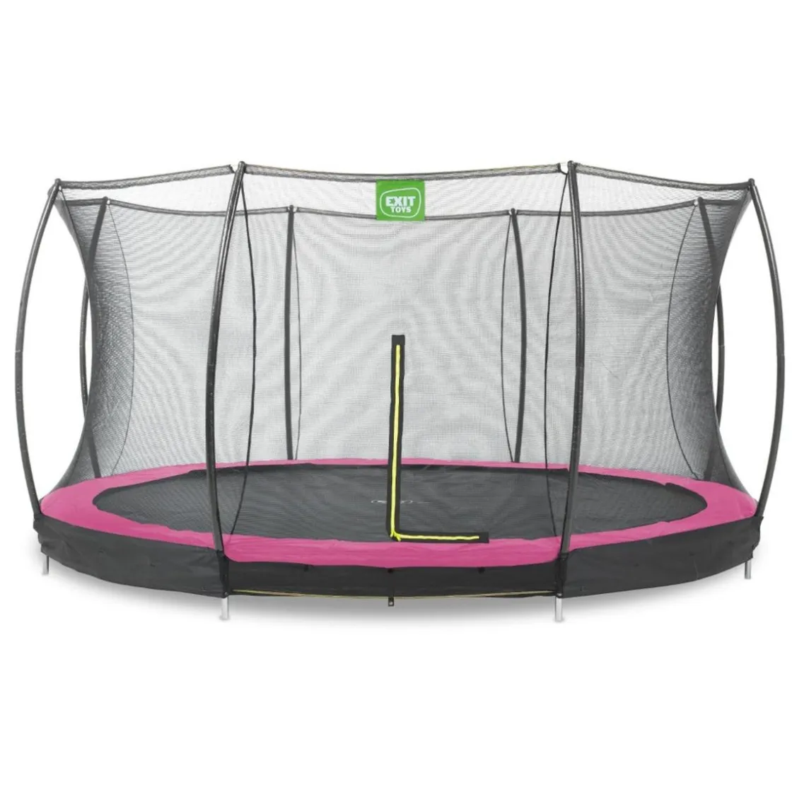 Exit Toys Exit - Cama elástica Silhouette redonda de suelo rosa 427 cm* Camas Elásticas