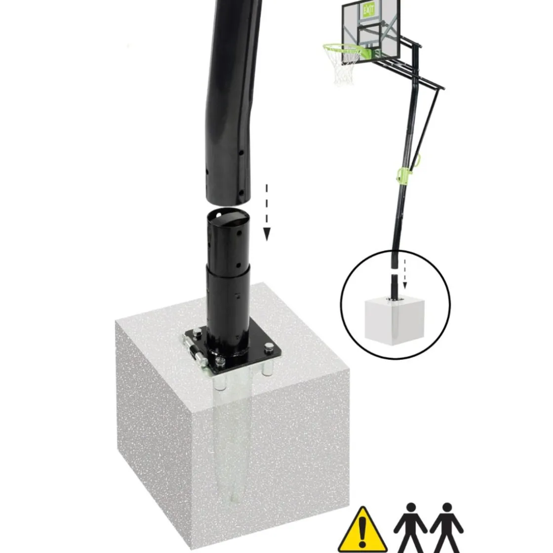 Exit Toys Exit - Canasta de baloncesto Galaxy para suelo* Deportes