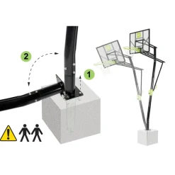 Exit Toys Exit - Canasta de baloncesto Galaxy para suelo* Deportes