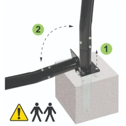 Exit Toys Exit - Canasta de baloncesto Galaxy para suelo con aro para mates