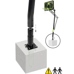 Exit Toys Exit - Canasta de baloncesto Galaxy para suelo* Deportes