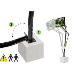 Exit Toys Exit - Canasta de baloncesto Galaxy para suelo* Deportes