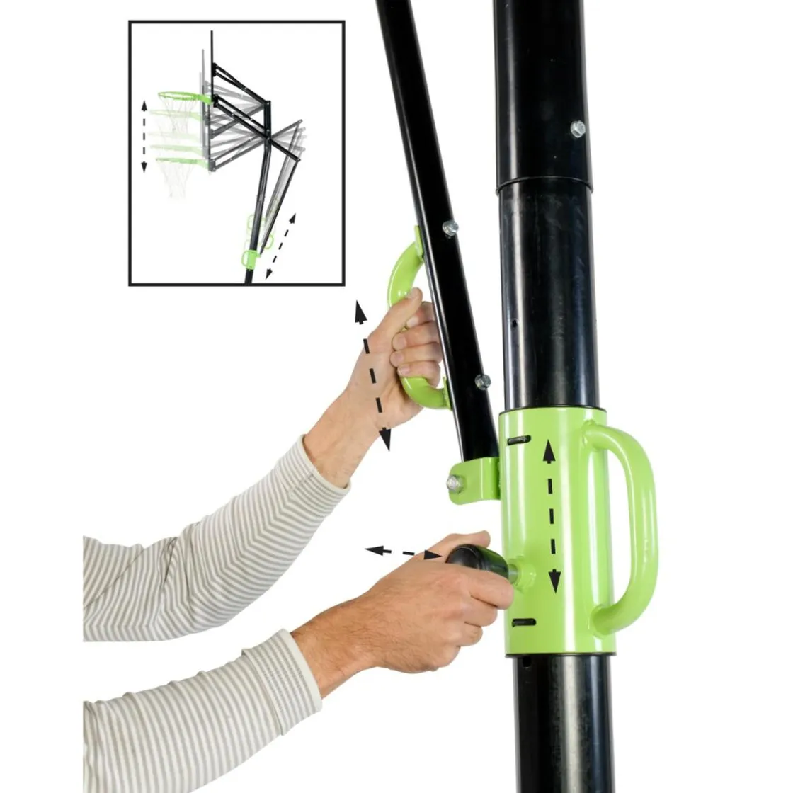 Exit Toys Exit - Canasta de baloncesto con ruedas y aro para mates Galaxy