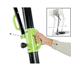 Exit Toys Exit - Canasta de baloncesto con ruedas y aro para mates Galaxy