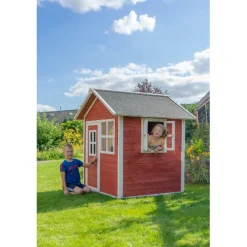 Exit Toys EXIT - Casita Loft de madera roja* Casas