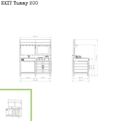 Exit Toys Exit - Cocina de madera de exterior Yummy 200* Casas