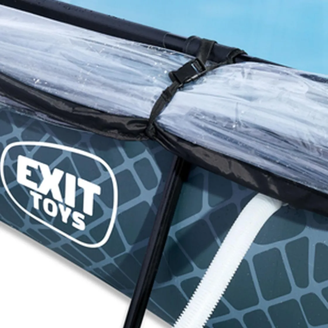 Exit Toys Exit - Piscina aspecto piedra 220 x 150 x 60 cm con bomba de filtro y cúpula* Piscinas|Juguetes De Verano