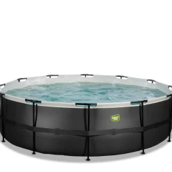 Exit Toys Exit - Piscina Black Leather diámetro 488 x 122 cm con filtro de arena* Piscinas|Juguetes De Verano
