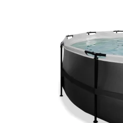 Exit Toys Exit - Piscina Black Leather diámetro 488 x 122 cm con filtro de arena* Piscinas|Juguetes De Verano