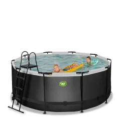 Exit Toys Exit - Piscina Black Leather diámetro 360 x 122 cm con filtro de arena* Piscinas|Juguetes De Verano